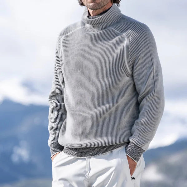 Miesten poolokaulainen villapaita