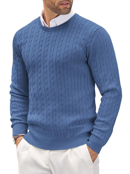 Kevyt slim fit -neule miehille