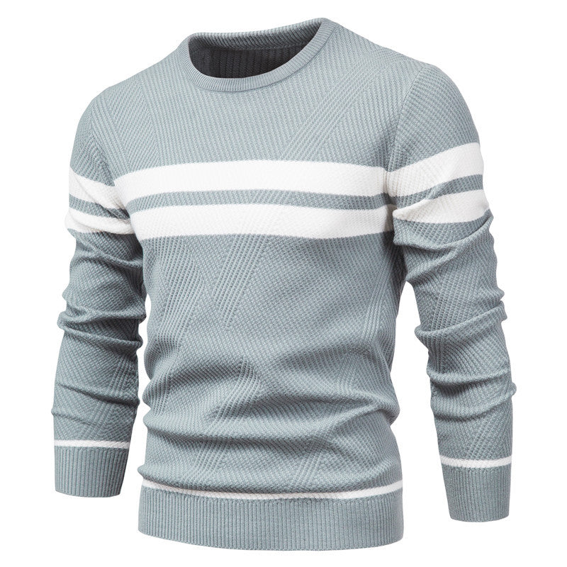 Raidallinen neule business casual -tyyliin